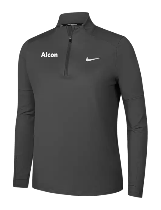 Nike Dark Grey Womens Dri-FIT Element 1/2-Zip Pullover w/Alcon Logo