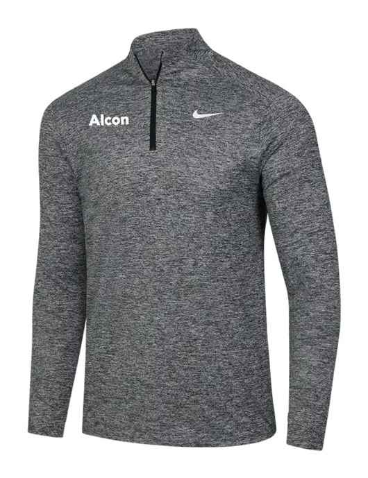 Nike Black Heather Dri-FIT Element 1/2-Zip Pullover w/Alcon Logo