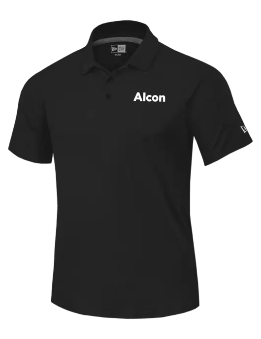 New Era Black Power Polo w/Alcon Logo