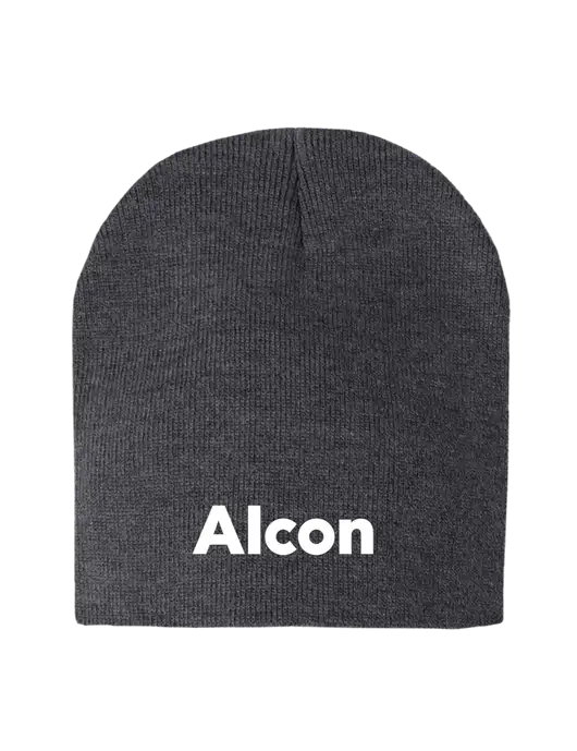 Charcoal Heather Element Knit Beanie w/Alcon Logo