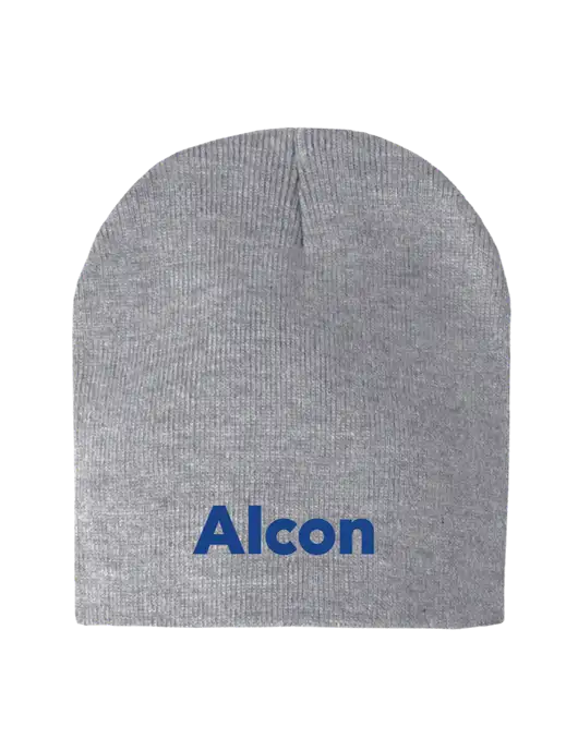 Light Grey Heather Element Knit Beanie w/Alcon Logo