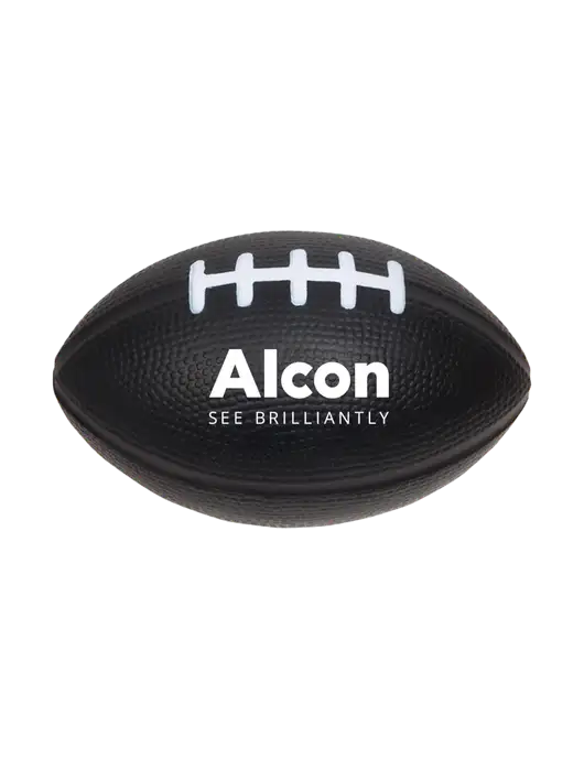 Black Stress Reliever Football w/Alcon Logo