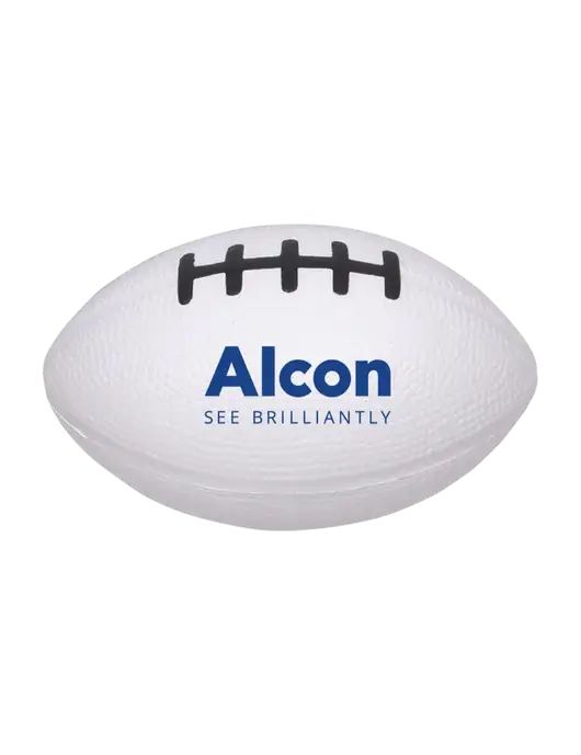 White Stress Reliever Football w/Alcon Logo