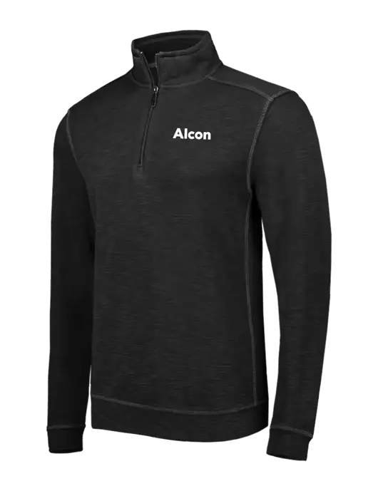 Tommy Bahama Black Tobago Bay 1/2 Zip w/Alcon Logo