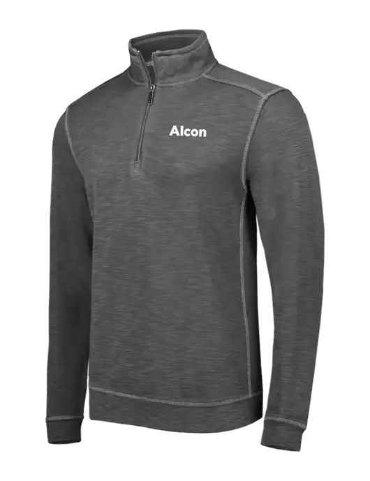 Tommy Bahama Dark Grey Tobago Bay 1/2 Zip w/Alcon Logo