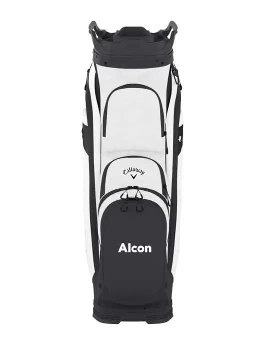 Callaway Org 14 Very Light Grey Camo/White Cart Golf Bag  w/Alcon Logo