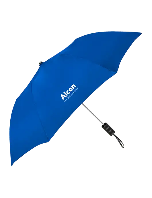 Dark Royal 42" Folding Umbrella  w/Alcon Logo