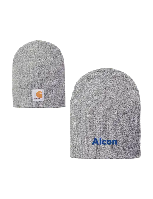 Carhartt Light Grey Heather Acrylic Knit Hat w/Alcon Logo