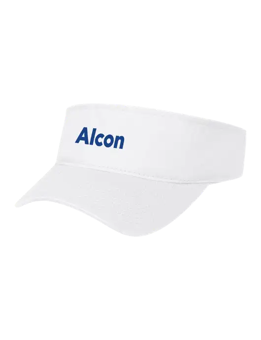 White Cap Visor w/Alcon Logo