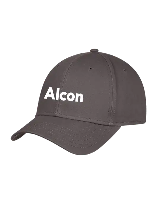 Charcoal Structured Cap Hook & Loop w/Alcon Logo