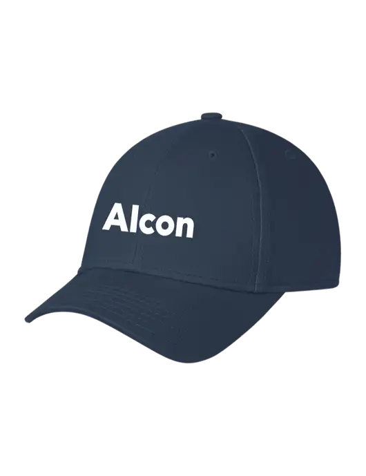 Navy Structured Cap Hook & Loop w/Alcon Logo