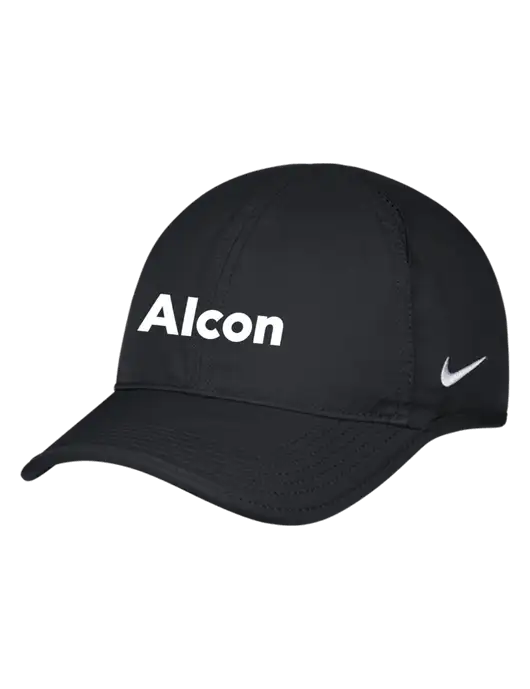 Nike Black Featherlight Cap w/Alcon Logo