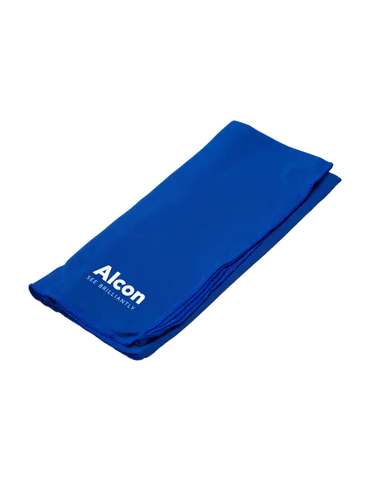 Eclipse Blue Copper Infused Cooling Towel w/Alcon Logo
