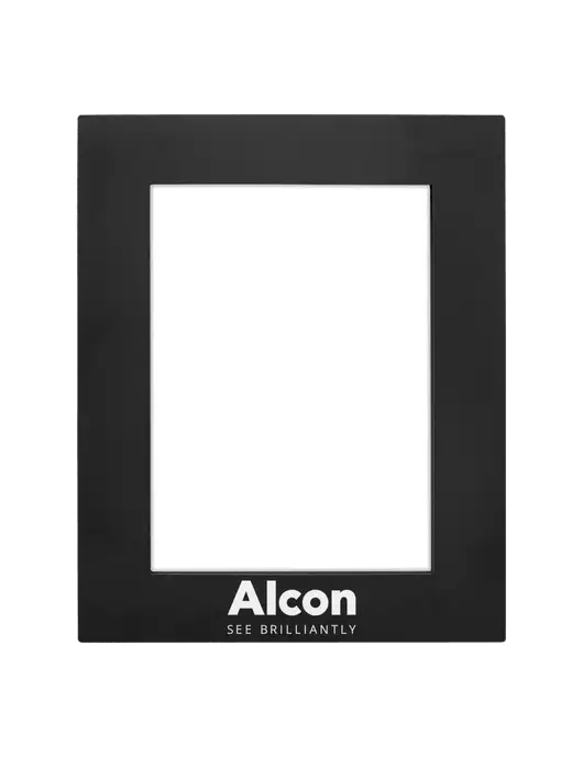 Black Aluminum Photo Frame, 5 x 7 w/Alcon Logo