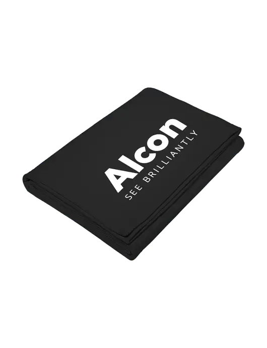 Core Black Fleece Sweatshirt Blanket w/Alcon Logo
