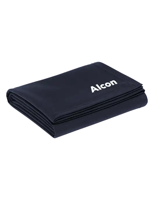 Recycled True Navy Blanket w/Alcon Logo