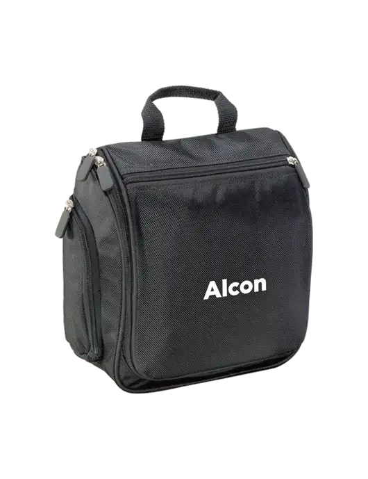 Hanging Black Toiletry Kit w/Alcon Logo