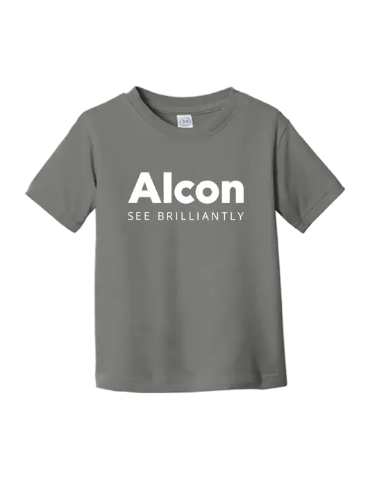 Rabbit Skins Charcoal Toddler Fine Jersey Tee w/Alcon Logo