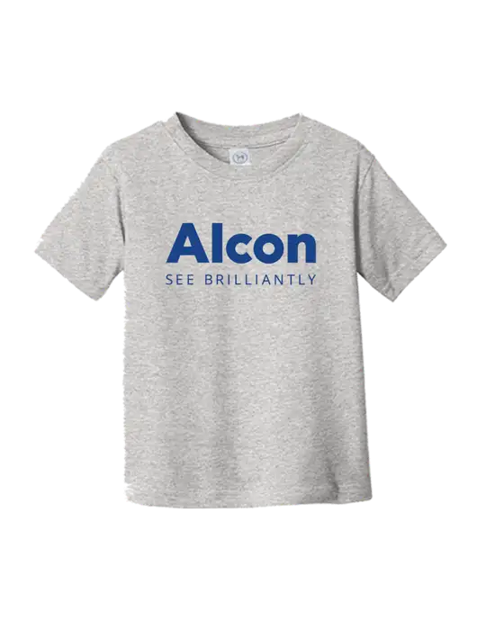 Rabbit Skins Light Grey Heather Toddler Fine Jersey Tee w/Alcon Logo