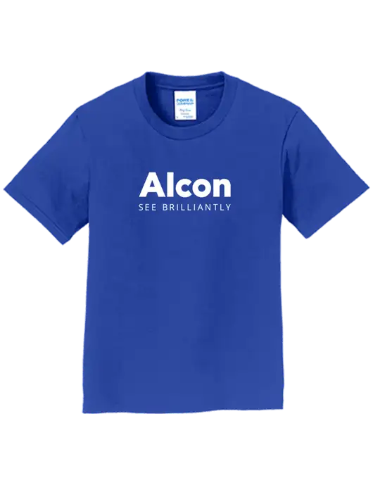 Youth Ring Spun Royal 4.5 oz T-Shirt w/Alcon Logo