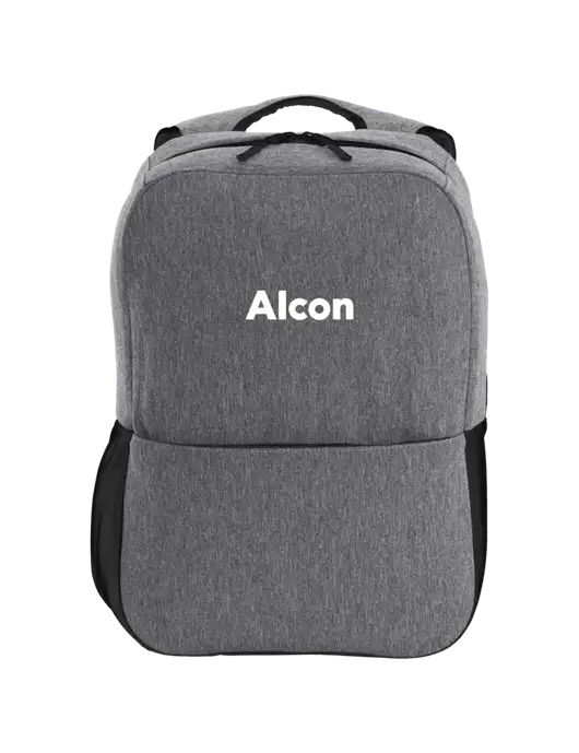 Access Square Laptop Graphite Heather/Black Backpack w/Alcon Logo