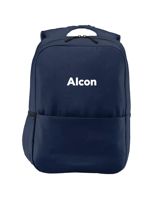 Access Square Laptop River Blue Navy Backpack w/Alcon Logo