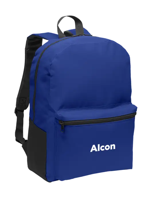 Casual Twilight Blue Lightweight Laptop Backpack w/Alcon Logo