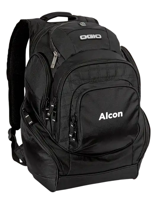 OGIO Black Mastermind Pack w/Alcon Logo