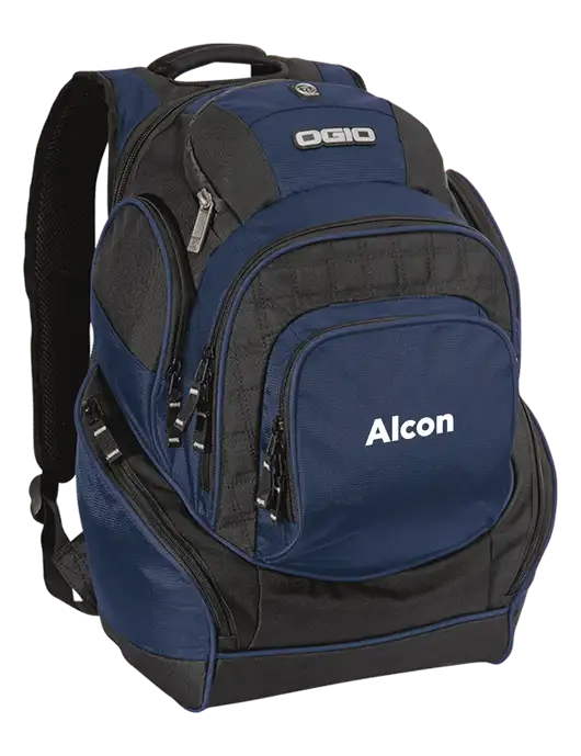 OGIO Navy Mastermind Pack w/Alcon Logo