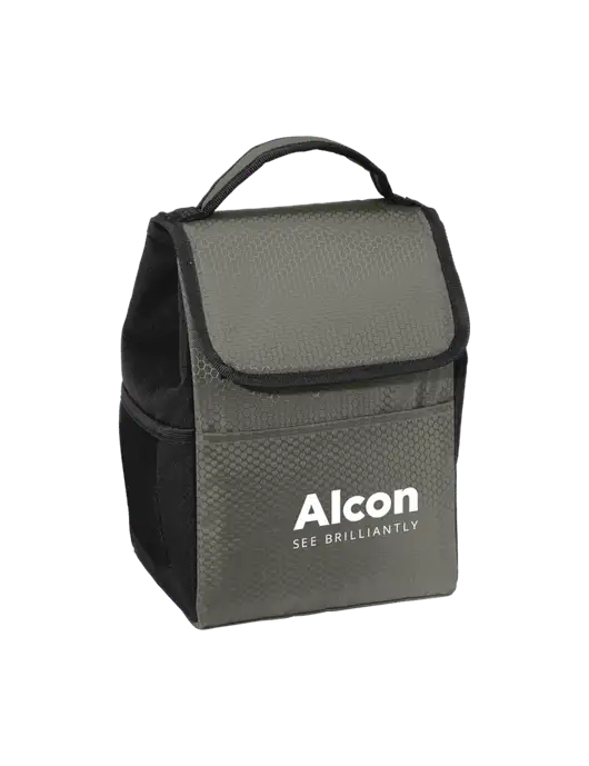 Lunch Bag Grey/Black Cooler w/Alcon Logo