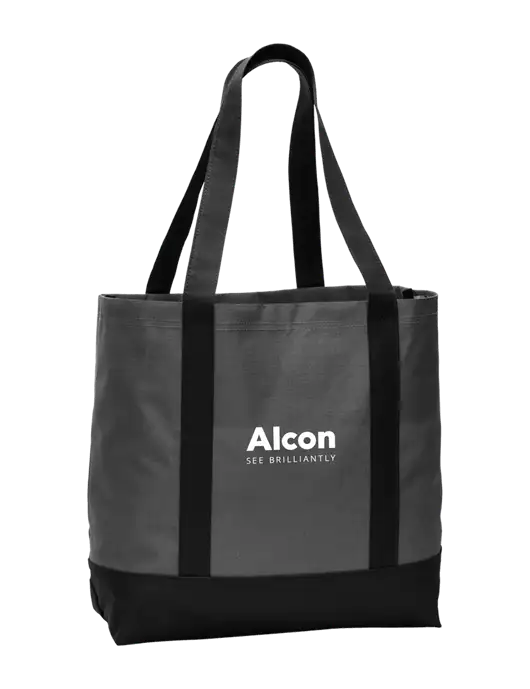 Carryall Charcoal/Black Day Tote Dark w/Alcon Logo