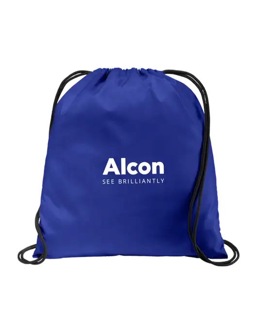 Drawstring  Royal Cinch Pack w/Alcon Logo