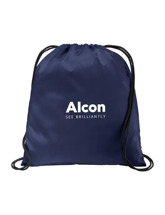 Drawstring  True Navy Cinch Pack w/Alcon Logo