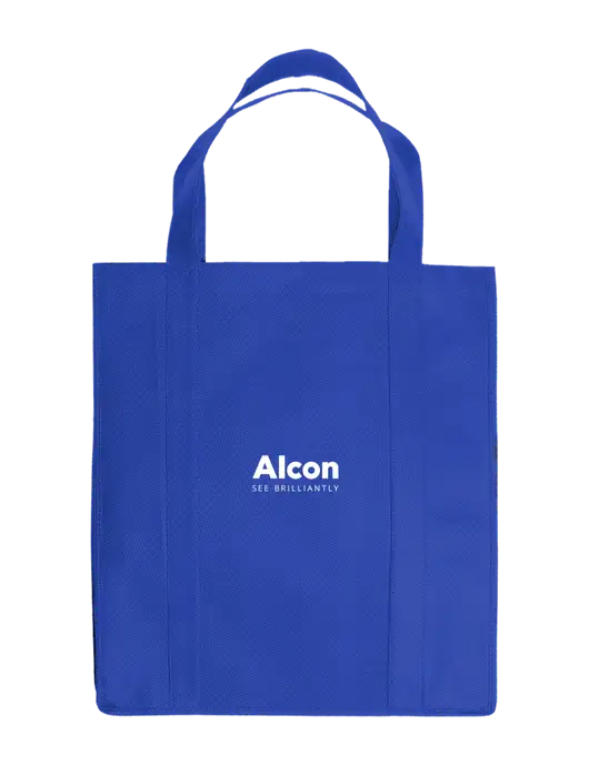 Eco Reusable Jumbo Royal Shopping Bag w/Alcon Logo