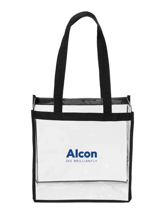 Clear Stadium Tote w/Alcon Logo