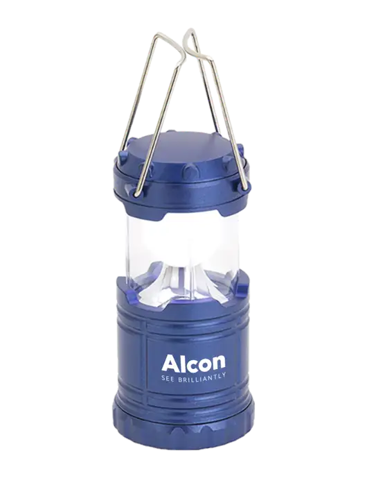 Blue Mini Retro Lantern w/Alcon Logo