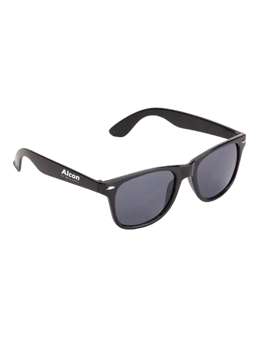 Daytona Black Sunglasses w/Alcon Logo