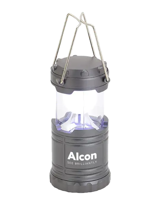 Gunmetal Mini Retro Lantern w/Alcon Logo