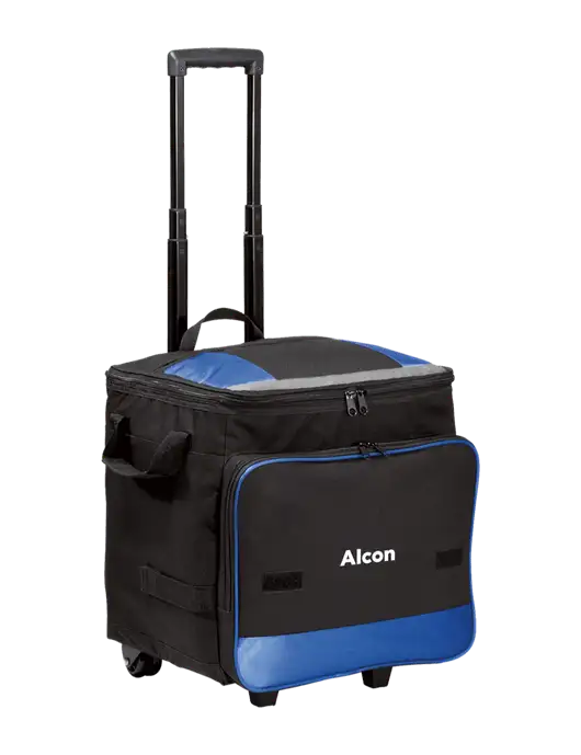 Twilight Blue Rolling Cooler w/Alcon Logo