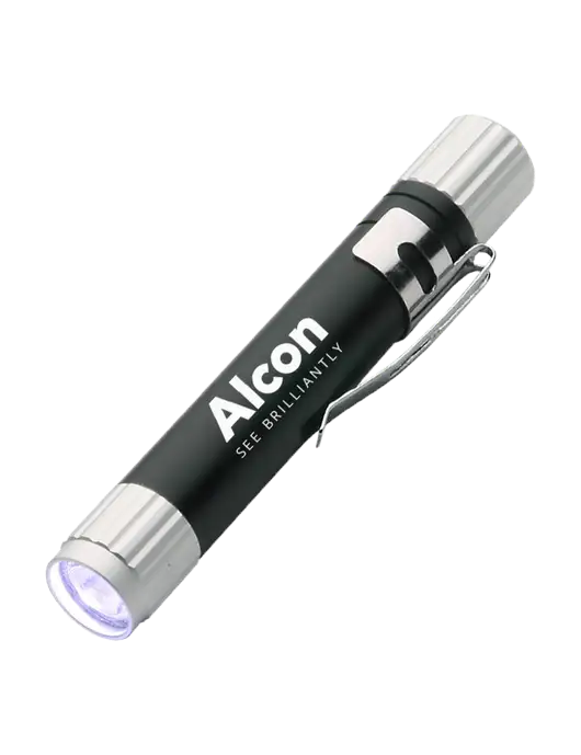 Black Aluminum LED Penlight w/Alcon Logo