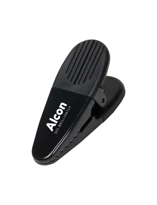 Magnetic Black Power Clip w/Alcon Logo