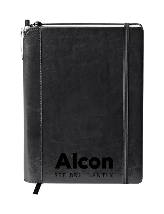 Fabrizio Black Journal 6.375 x 8.375 Combo w/Alcon Logo