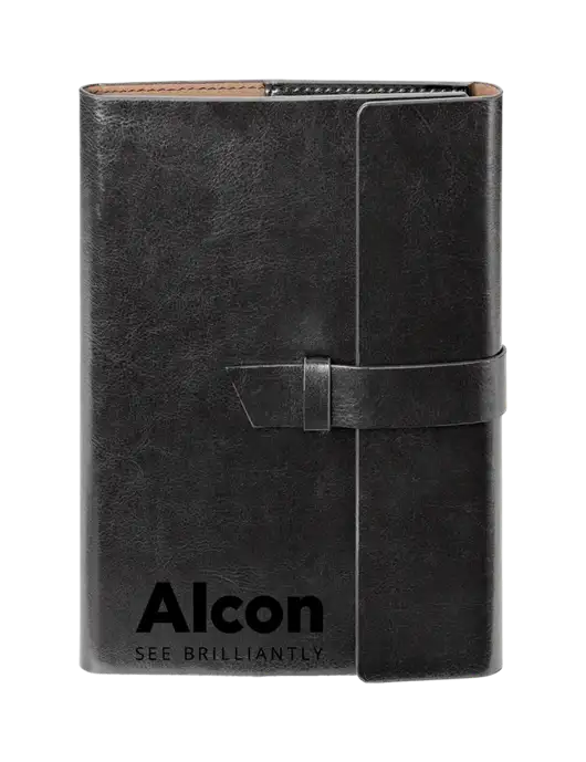 Fabrizio Black 6.875 x 9.56 Portfolio w/Alcon Logo