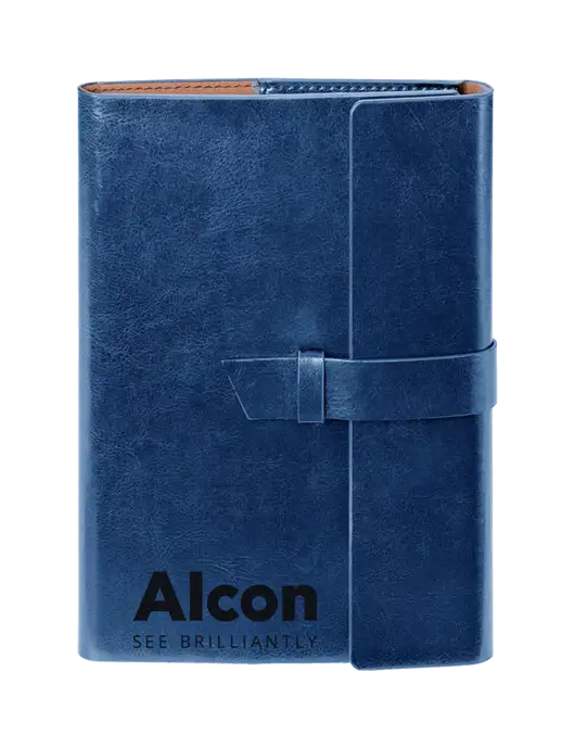 Fabrizio Blue 6.875 x 9.56 Portfolio w/Alcon Logo