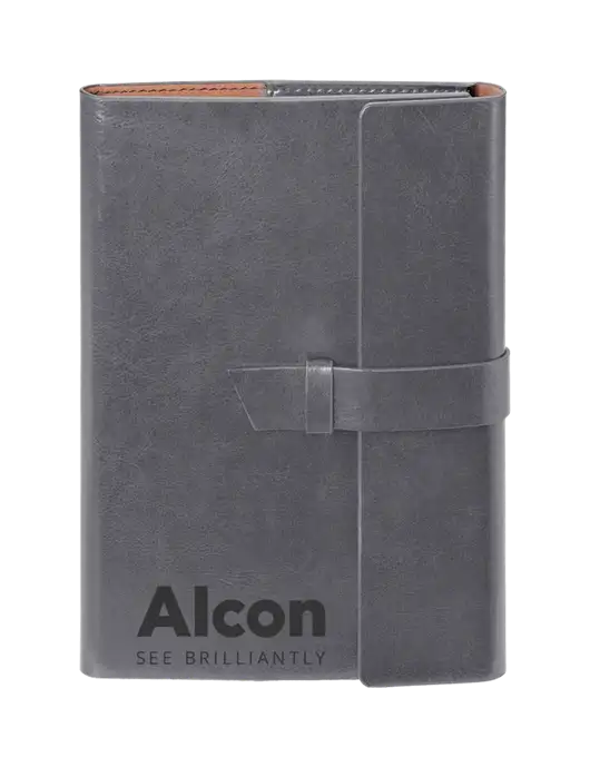 Fabrizio Grey 6.875 x 9.56 Portfolio w/Alcon Logo
