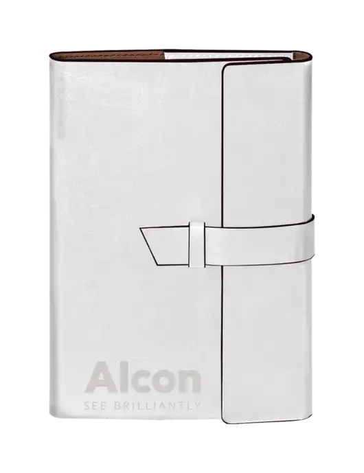 Fabrizio White 6.875 x 9.56 Portfolio w/Alcon Logo