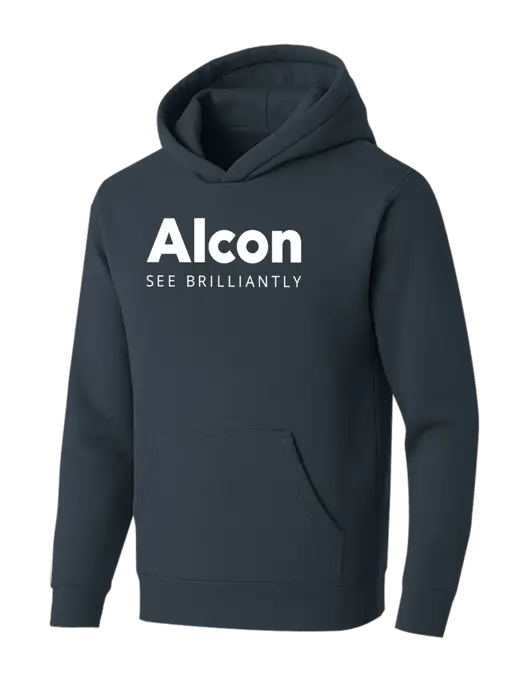 BELLA+CANVAS Dark Grey Sponge Fleece Pullover Hoodie w/Alcon Logo