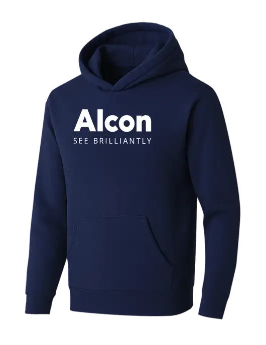 BELLA+CANVAS Navy Sponge Fleece Pullover Hoodie w/Alcon Logo