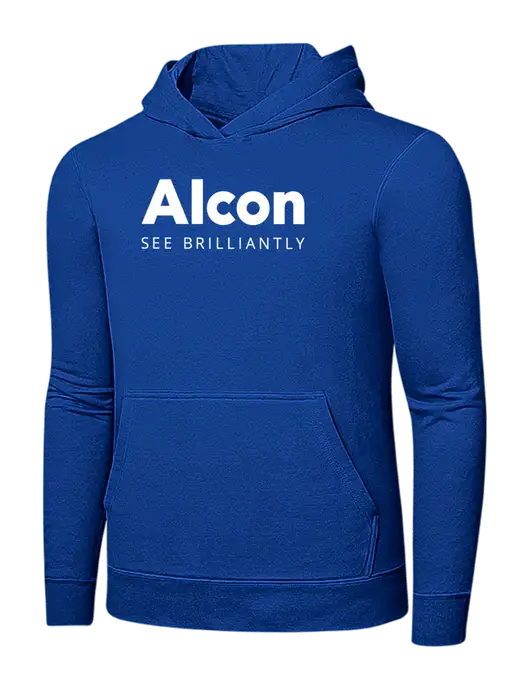 True Royal 7.8 oz Ring Spun Hooded Sweatshirt w/Alcon Logo