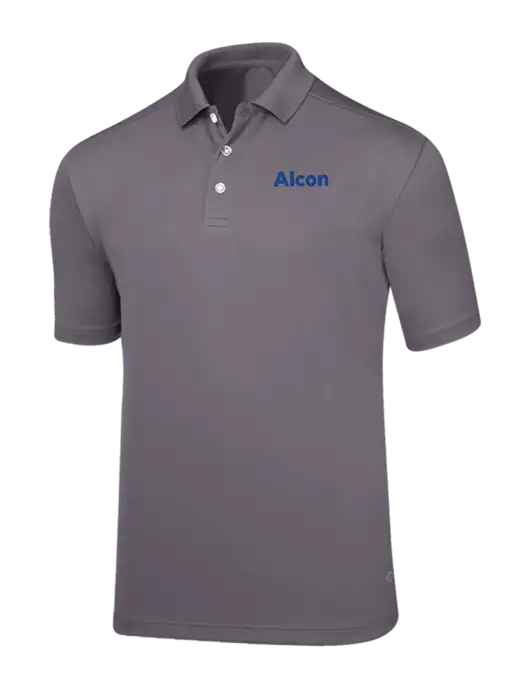 Callaway Core Medium Grey Performance Polo w/Alcon Logo